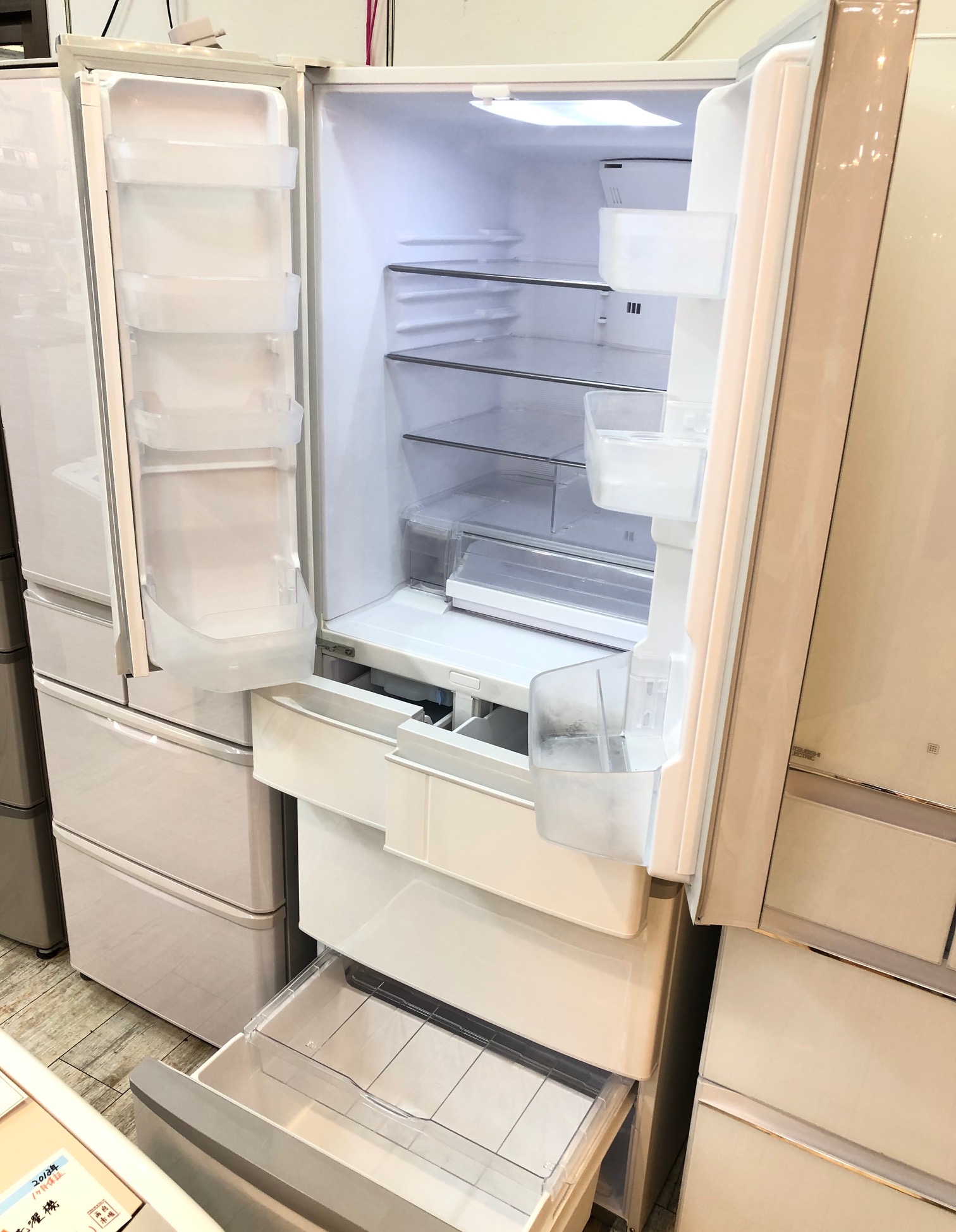 HITACHI 日立 6ドア冷蔵庫 2017年製 R-WX6200G （ZT） 冷蔵冷凍庫 