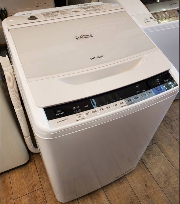 最新品国産HITACHI BW-V80B(W)8kg 洗濯機