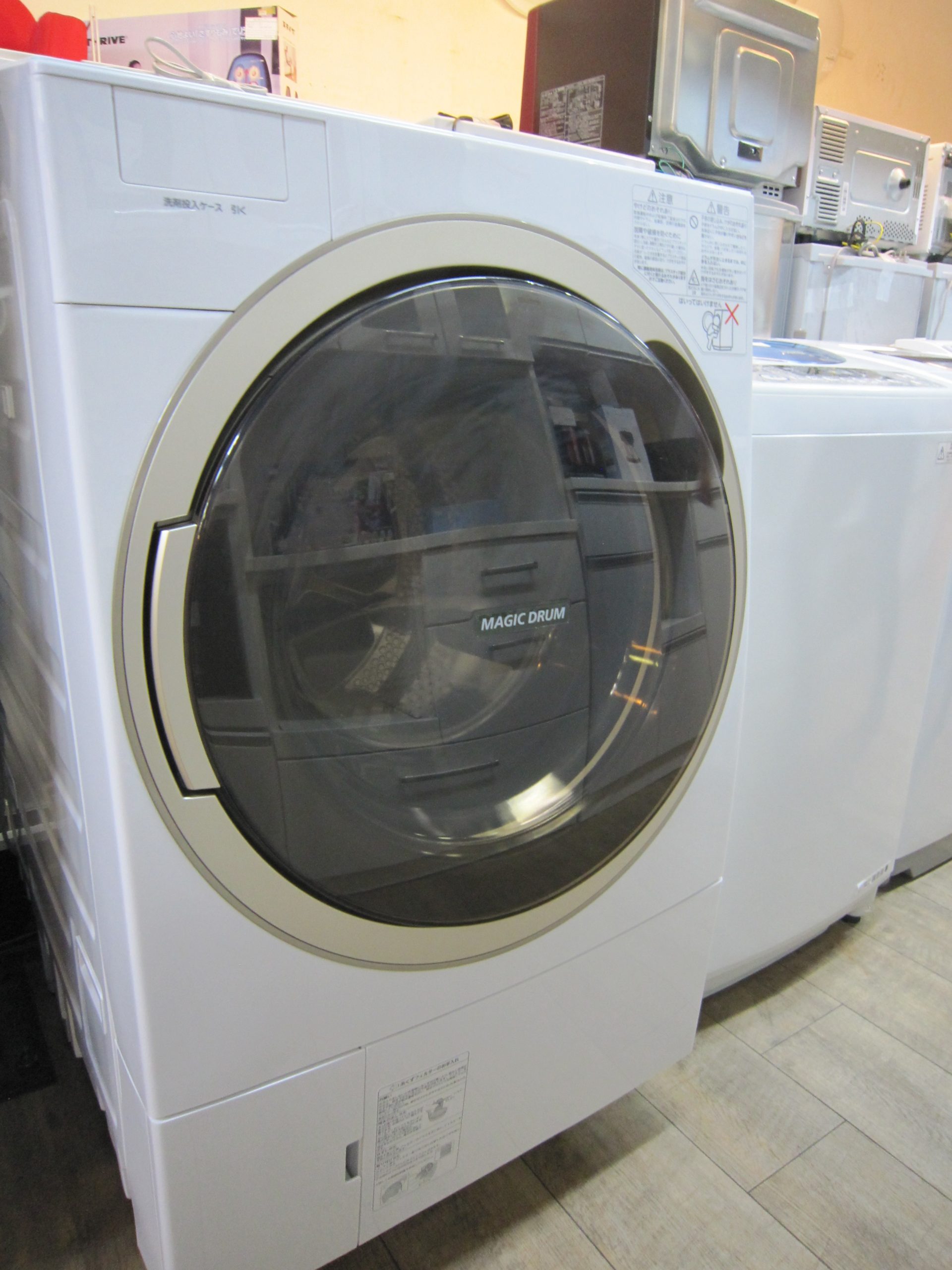 東芝 ドラム式 洗濯乾燥機 ZABOON(TW-117A6L) 2017年製 - 洗濯機