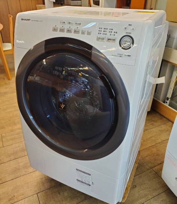 シャープ 【ヒートポンプ乾燥機能付き】【右開き】 ドラム式洗濯乾燥機