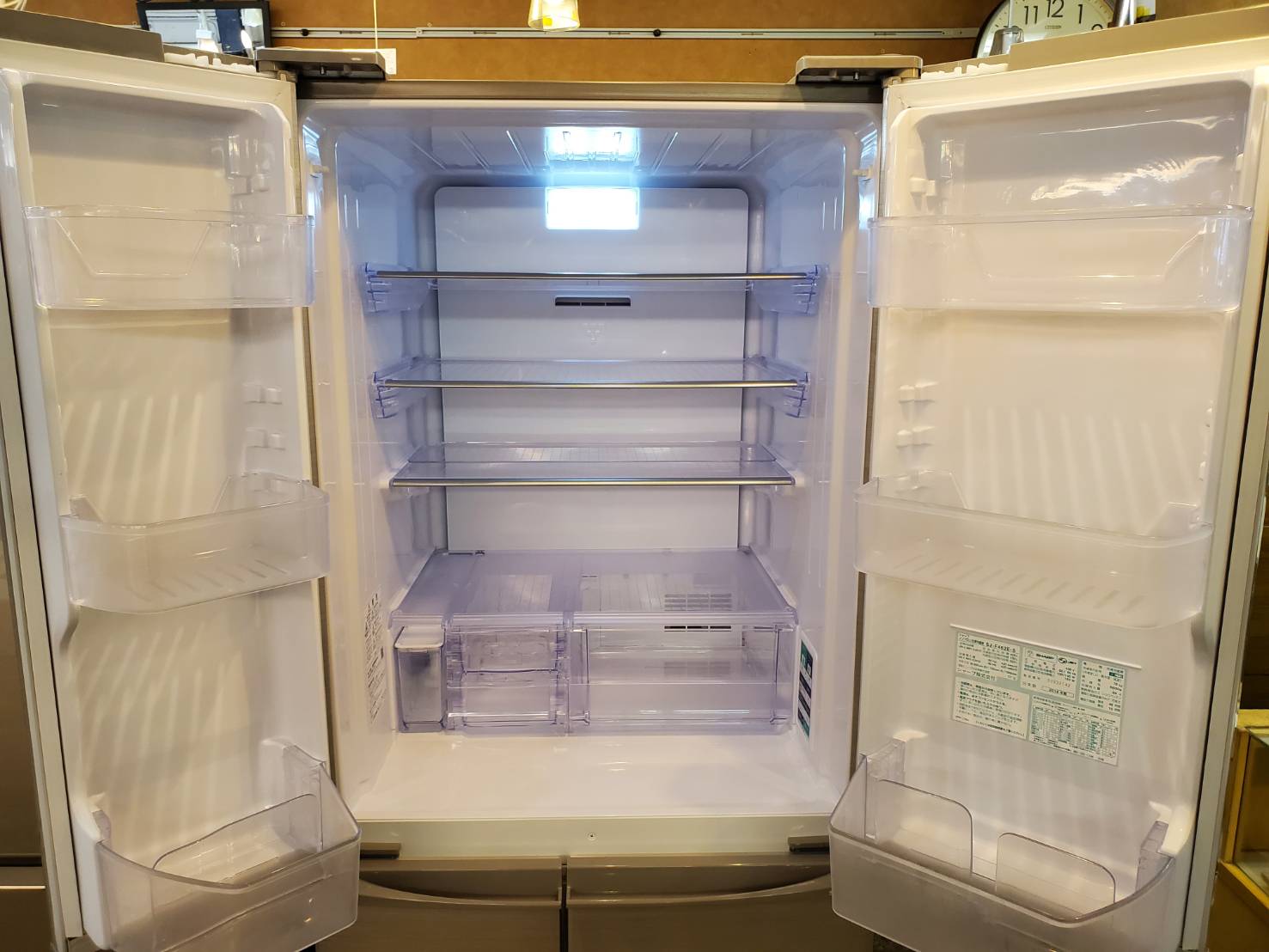 ☆SHARP シャープ 455L 6ドア冷蔵庫 2019年製 プラズマクラスター 冷凍 