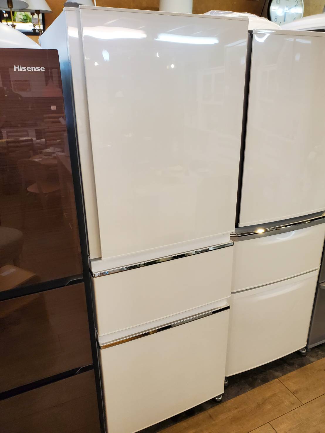 三菱 冷蔵庫 3ドア 330L MR-CX33E-W 2019年製 - キッチン家電