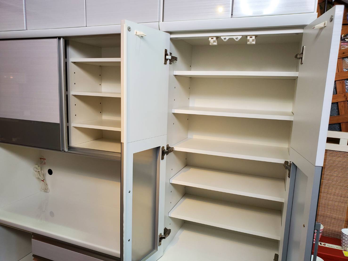 ソフトクローズキッチンボード 食器棚 レンジボード 905×455×1765 