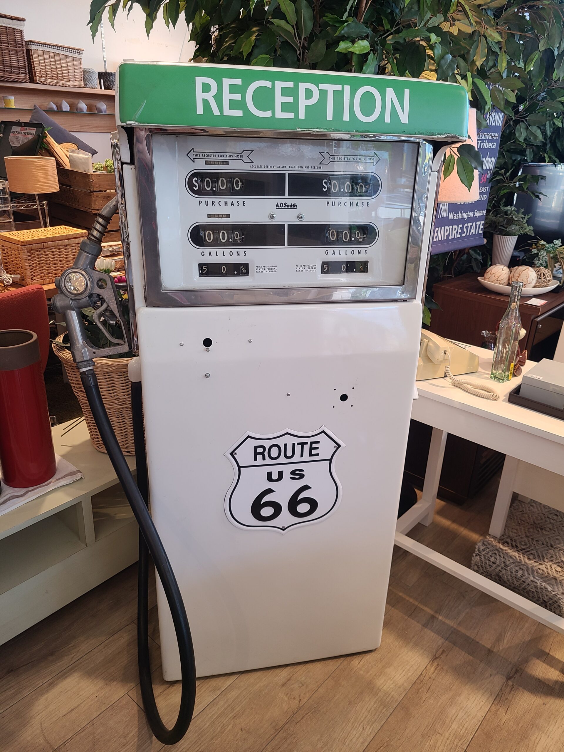 ROUTE66 / ルート66 給油機オブジェ ガソリンポンプ 当時物 リメイク品