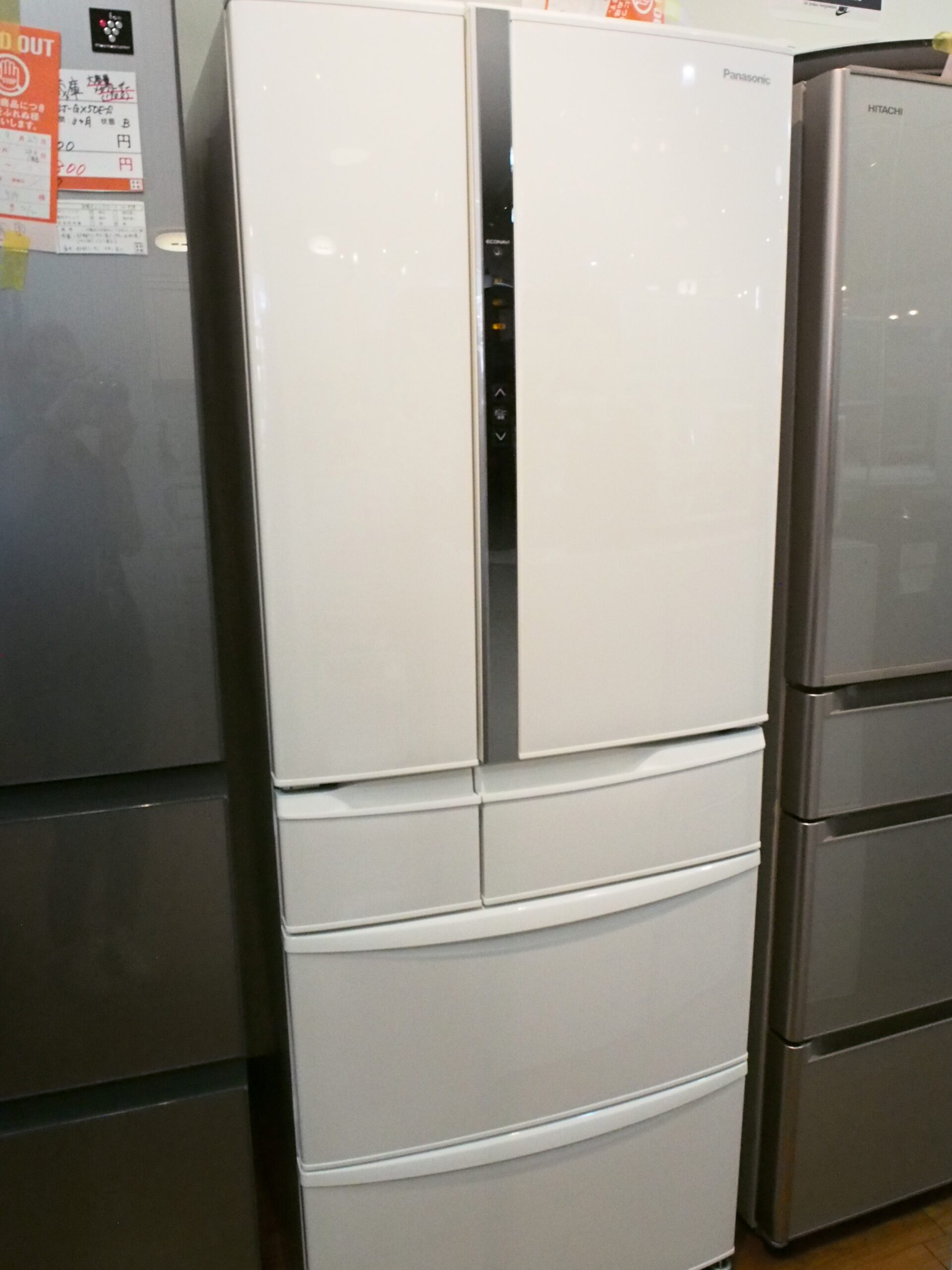 中古品】Panasonic 501L冷蔵庫 NR-FVF505-W 2019年製 買い取りました