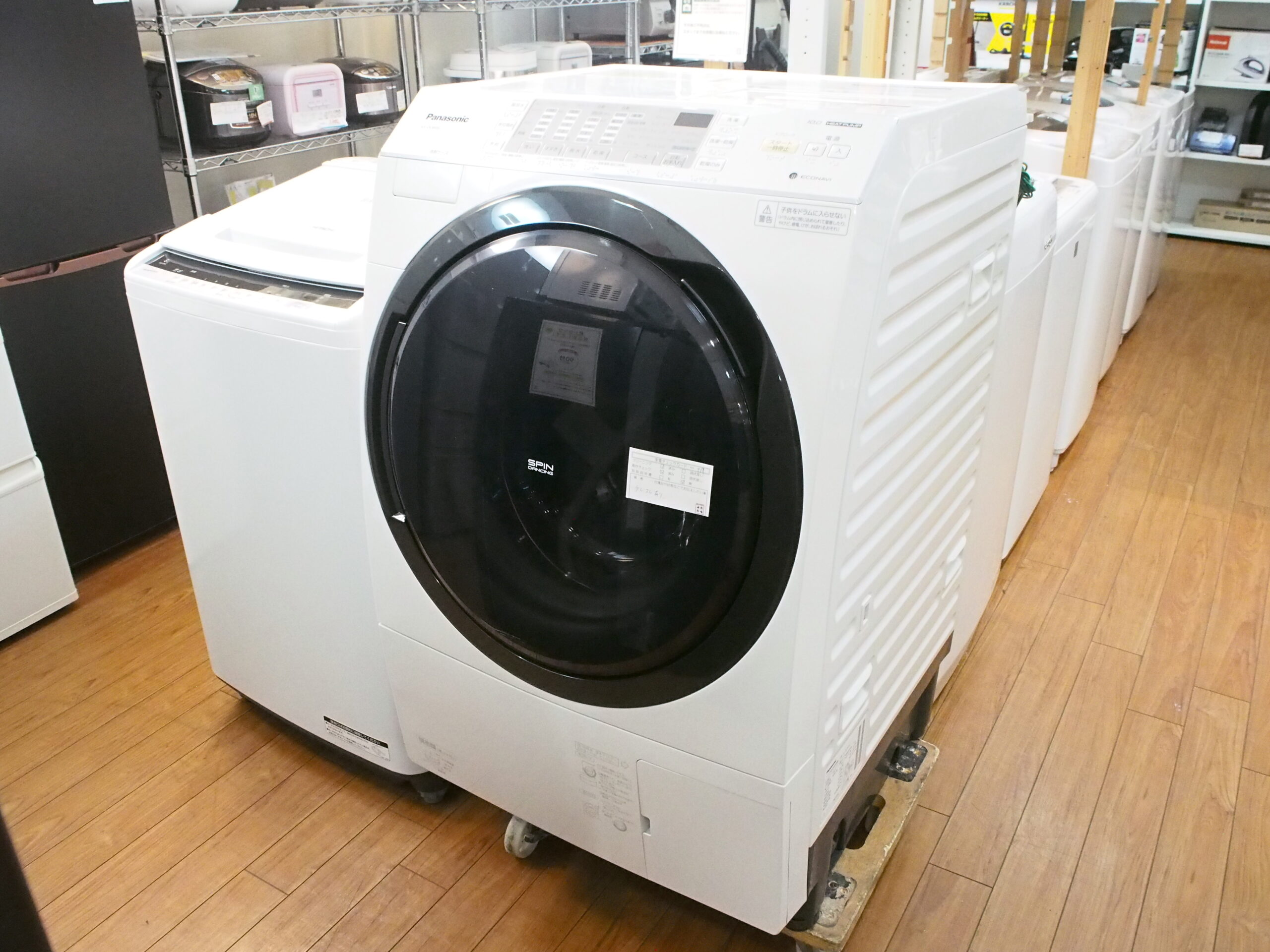 【中古品】Panasonic 10/6kg ドラム式洗濯乾燥機 NA-VX3800L ...