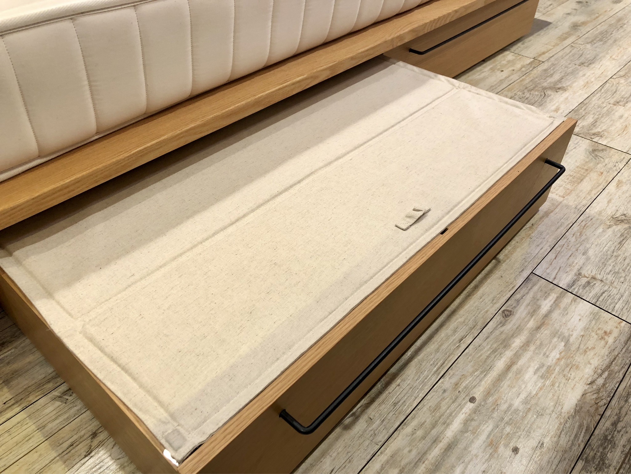 無印良品 木製ベッドフレーム オーク材 シングルベッド-