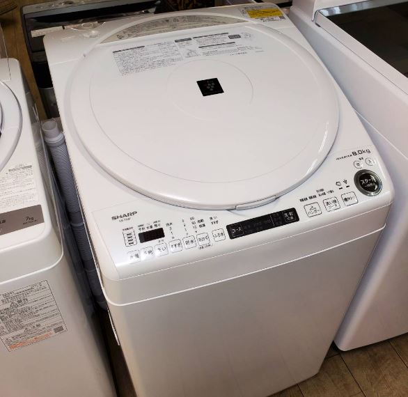 ☆SHARP シャープ 8.0/4.5㎏洗濯乾燥機 2022年製 高年式 美品 プラズマ 