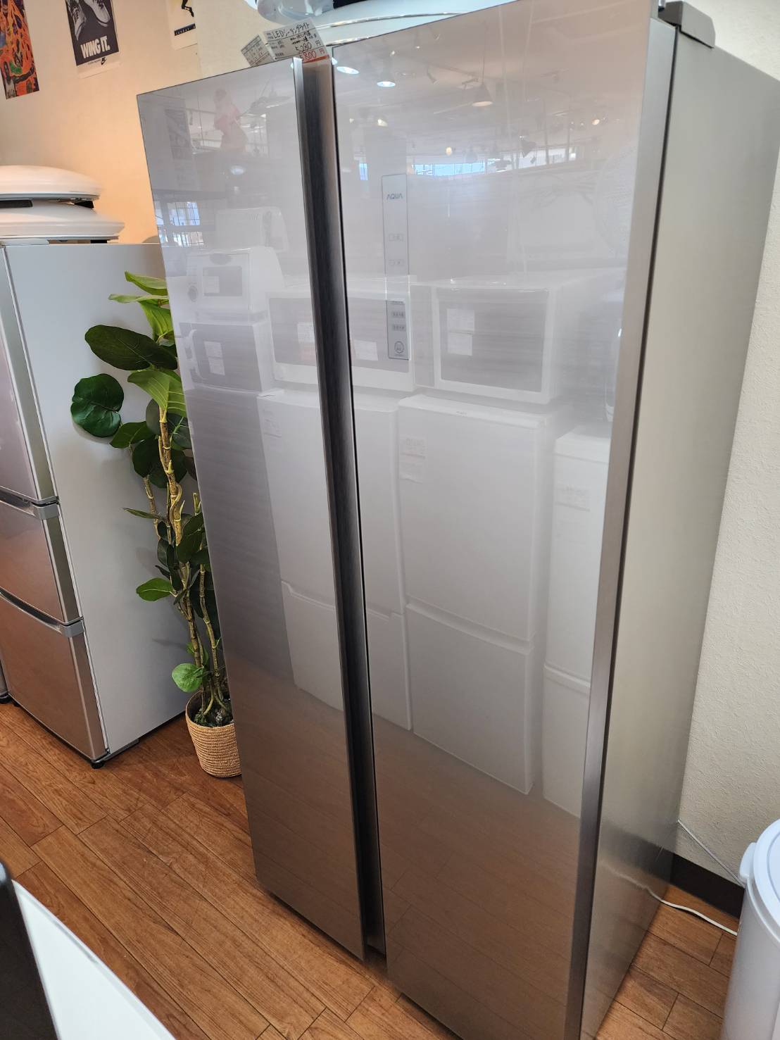 中古品】AQUA 449L冷蔵庫 AQR-SBS45J 2020年製 買取しました！ | 愛知