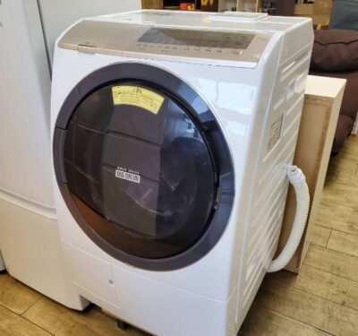 割引特販日立 HITACHI　ヒートリサイクル　風アイロン　ドラム式洗濯乾燥機　洗濯10kg　乾燥6kg　左開き　斜型　BD-SG100AL　2016年製 d5098N ドラム式