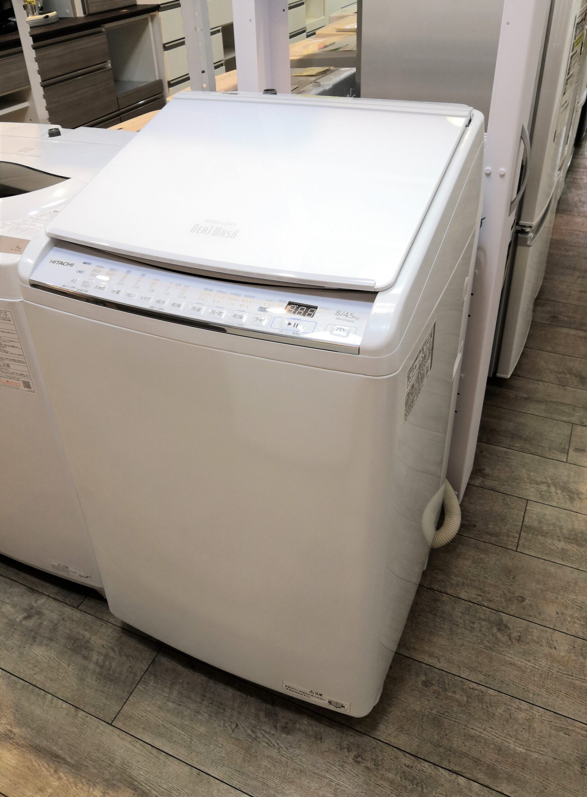 洗濯機】【日立】8.0kg 洗濯乾燥機 HITACHI 白い約束 NW-D8LX - 埼玉県 
