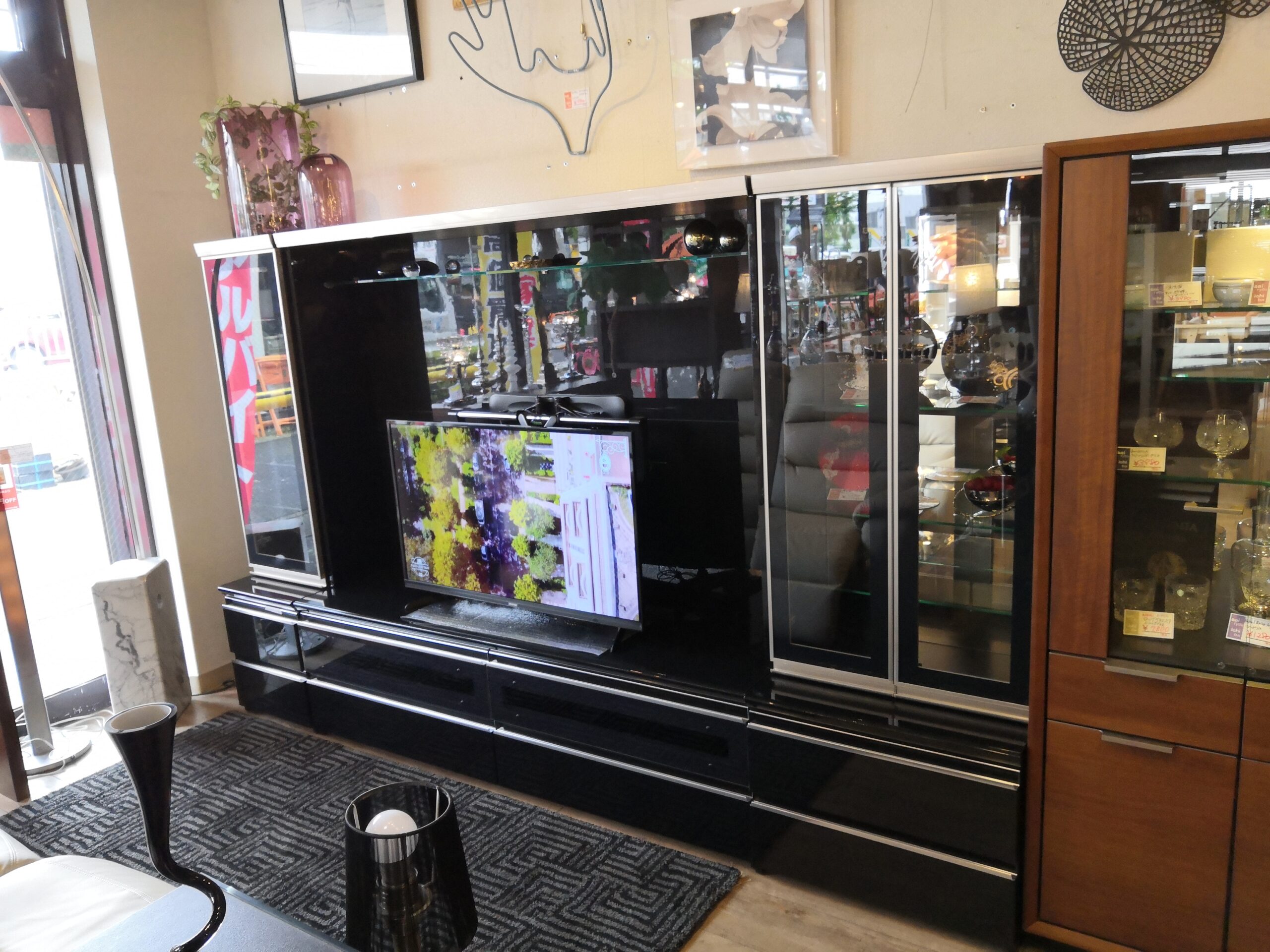 中古品】パモウナ Pamouna VDシリーズ ブラックグレイン 壁掛けテレビ金具 壁面収納 テレビボード リビングボード 買取しました。 |  愛知と岐阜のリサイクルショップ 再良市場