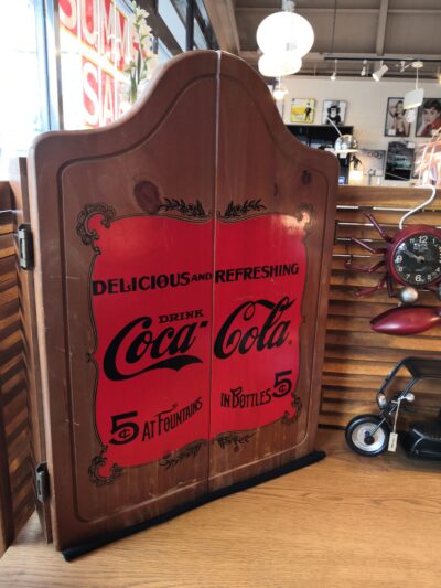 ヴィンテージ雑貨 アメリカン雑貨 Coors クアーズ ネオン菅ライト コカ・コーラ ウッドダーツ ダーツキャビネット 6