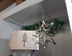 GeorgJensen　ジョージジェンセン　Xmasコレクション　クリスマスツリー　スター　トップスター　オーナメント　パラジウム　メッキ仕上げ　ラージ　デザイン雑貨　デザイナーズ雑貨　リサイクルショップ　再良市場　天白　名東　昭和　千種　瑞穂　緑　日進　豊明　東郷　おススメ　オススメ お洒落　オシャレ　中古　美品