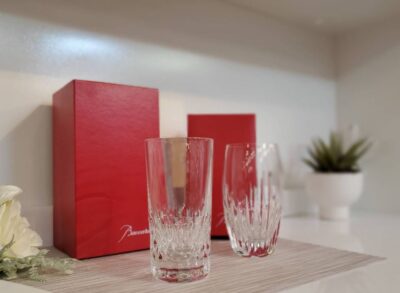 Baccarat　バカラ　タンブラー　ハイボール　クリスタル　グラス　MASSENA　マッセナ　Armagnac　アルマニャック　万能グラス　クリア　箱付き　ハイボールグラス　ビアグラス　リサイクルショップ　再良市場　天白　名東　昭和　千種　瑞穂　緑　日進　豊明　東郷　おススメ　オススメ お洒落　オシャレ　中古　美品　