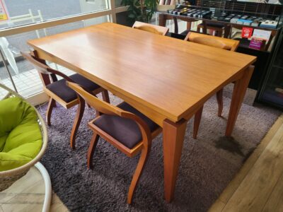 porada / ポラダ　TABLO 2 TABLE / タブロ2 ダイニングテーブル　ARLEKIN CHAIR / アーレキン ダイニングチェア　ダイニング 5点セット　イタリア製　チェリー材