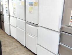 SHARP 2022年製 SJ-GE35H-W ピュアホワイト プラズマクラスター どっちもドア ガラストップ 350L 3ドア 冷蔵庫