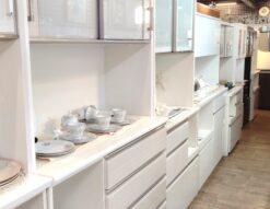 NITORI ポスティア120 ホワイト系 キッチン収納 ハイカウンター キッチンボード レンジボード